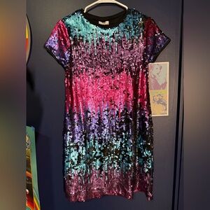 Multicolor Sequin Dress